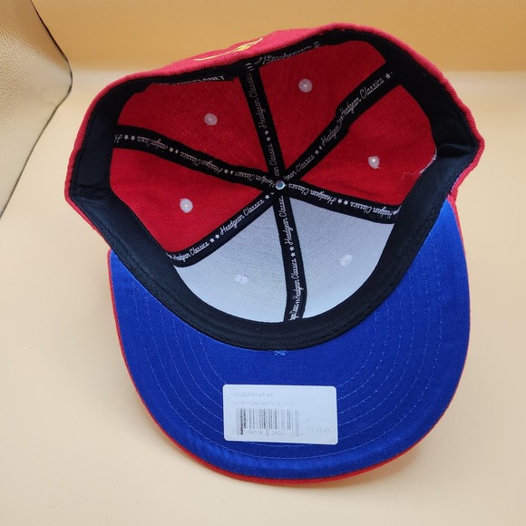 Captain Planet Hat Cap Fitted‎ Mens 7 Red Cartoon Embroidered Headgear Classics - Picture 6 of 9